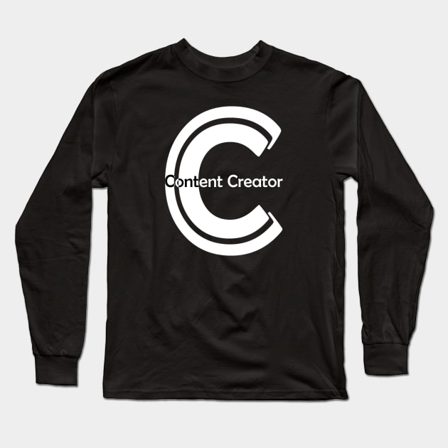 Content Creator - 01 Long Sleeve T-Shirt by SanTees